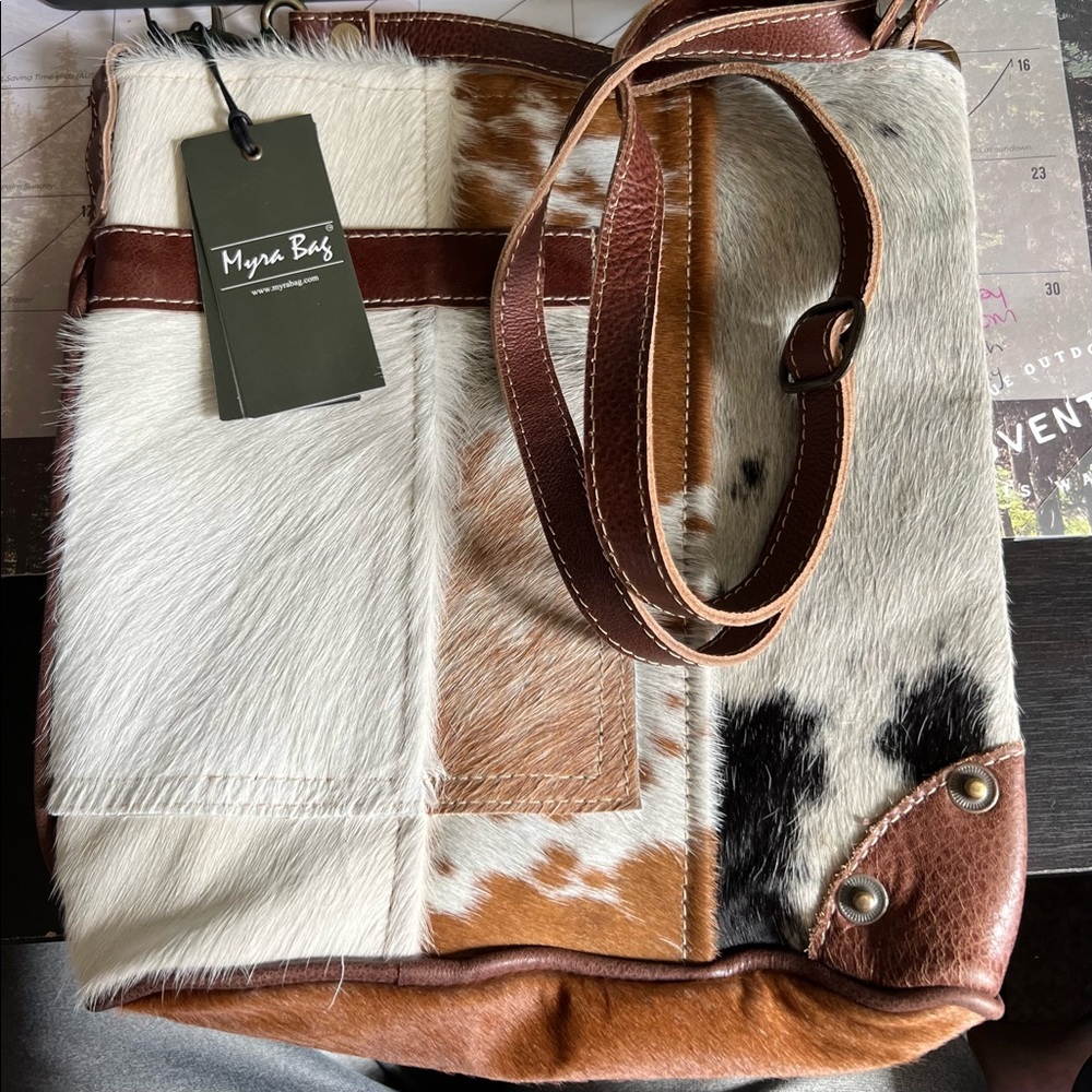 NWT Myra Bag Leather Cowhide
